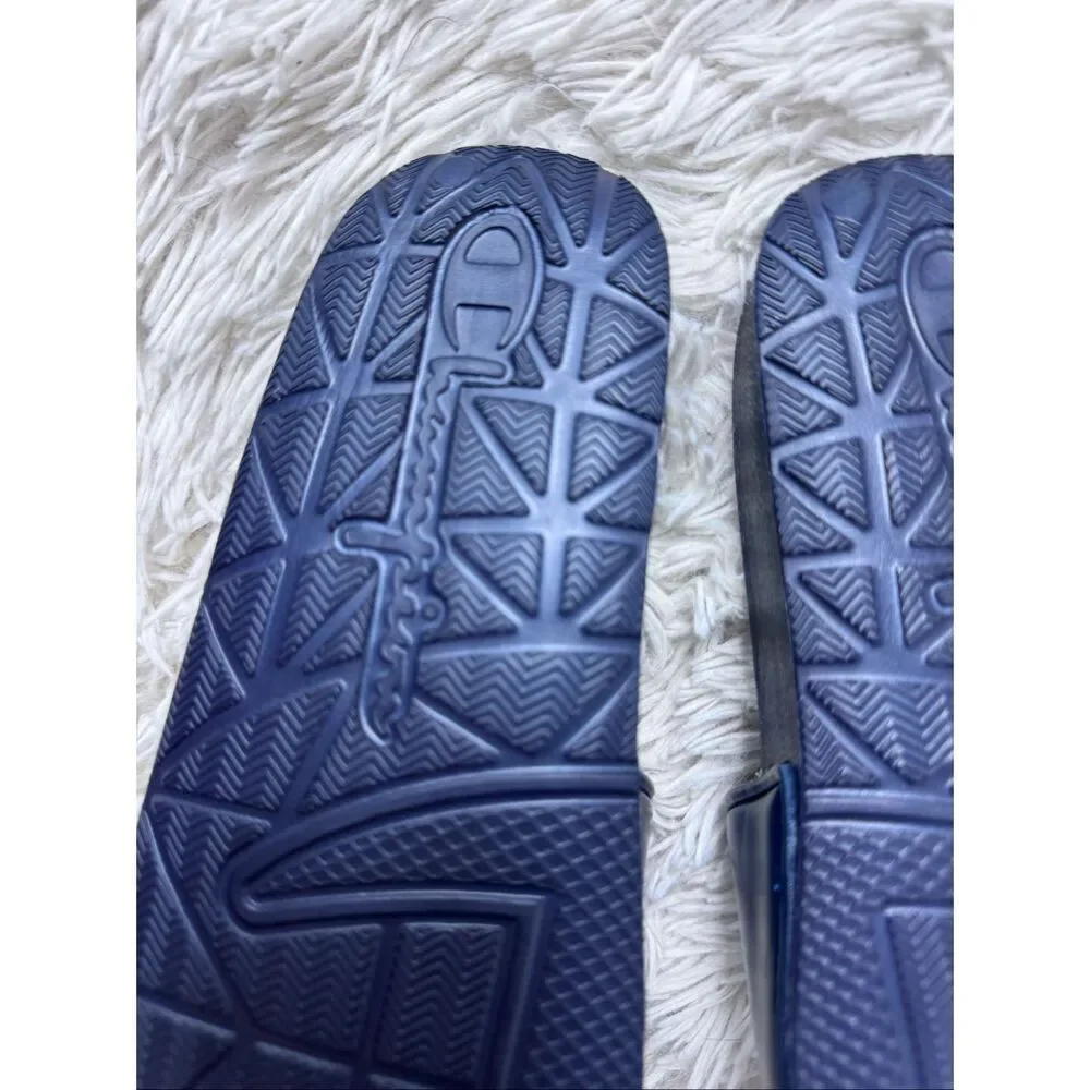 BNWOT Blue Champion Slides Size 2 Boys